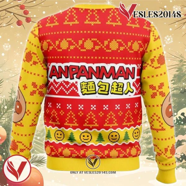 Anpanman Ugly Christmas Sweater, Unique Christmas Gift For Fans - Vesles2014S 1
