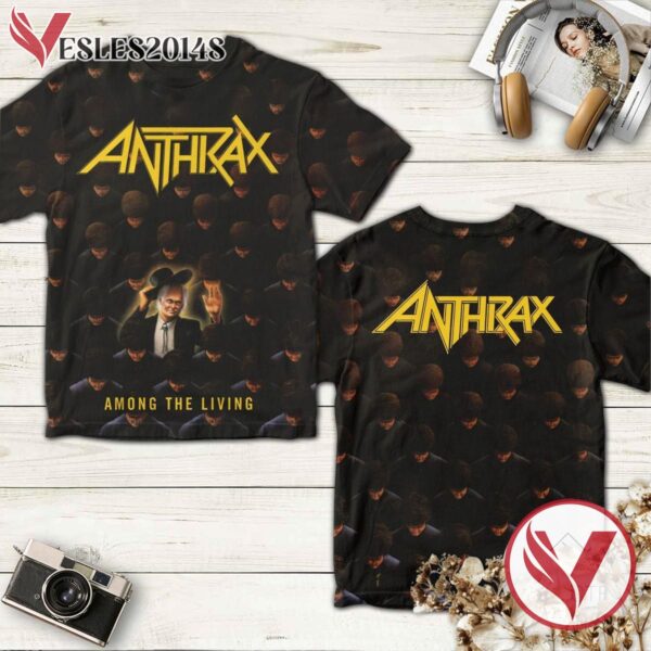 Anthrax Among The Living Album Cover Shirt, Perfect Gifts For Music Lovers - Vesles2014S