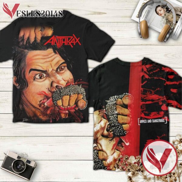 Anthrax Fistful Of Metal Album Cover Shirt, Perfect Gifts For Music Lovers - Vesles2014S