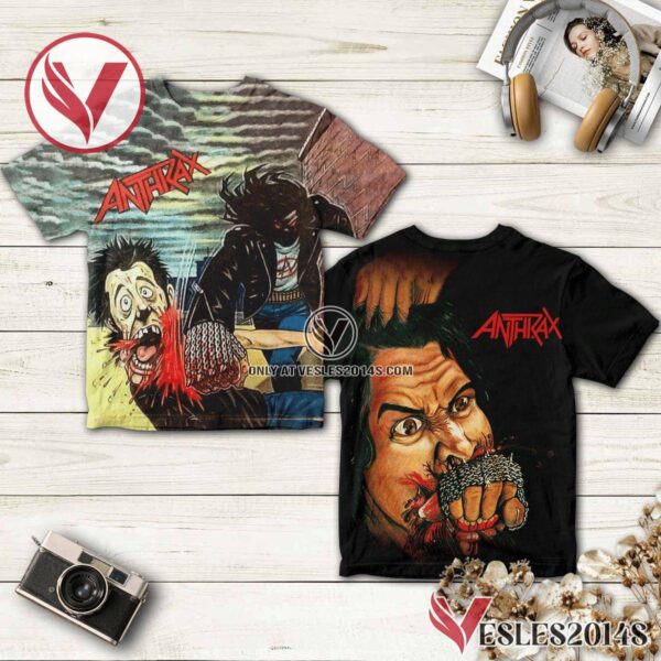Anthrax Fistful Of Metal Album Cover Style 2 Album Cover, Unique Gifts For Music Lovers - Vesles2014S