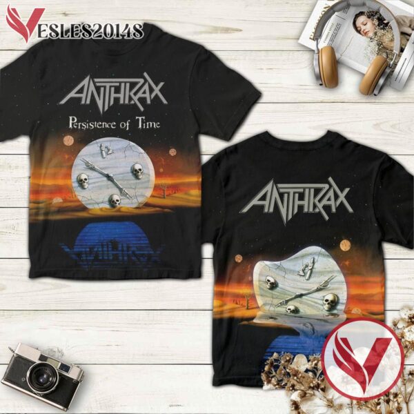 Anthrax Persistence Of Time Album Cover Shirt, Perfect Gifts For Music Lovers - Vesles2014S