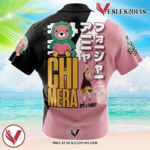 Anya Forger Spy x Family Hawaiian Button Up Shirt, Perfect Gifts For Anime Lovers - Vesles2014S 1