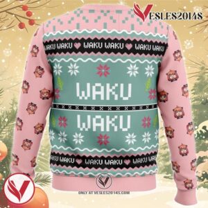 Anya Forger Waku Waku Spy x Family Ugly Christmas Sweater, Unique Christmas Gift For Fans - Vesles2014S 1