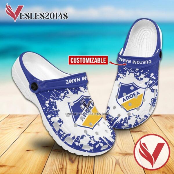 Apoel HC Handball Crocs Clogs, Unique Footwear For Fans