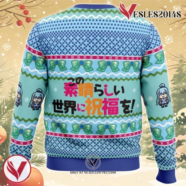 Aqua KonoSuba Ugly Christmas Sweater, Unique Christmas Gift For Fans - Vesles2014S 1