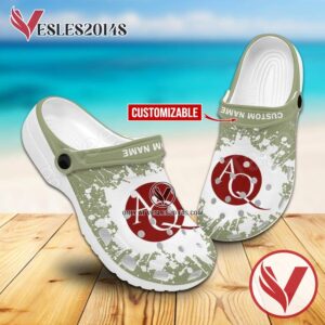 Aquinas College Logo Crocs Clogs, Unique Footwear For Fans