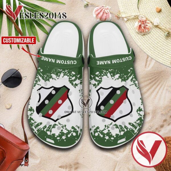 Arabe Valparaiso Logo Crocs Clogs, Unique Footwear For Fans 1