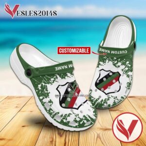 Arabe Valparaiso Logo Crocs Clogs, Unique Footwear For Fans