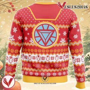 Arc Reactor Iron Man Ugly Christmas Sweater, Unique Christmas Gift For Fans - Vesles2014S 1