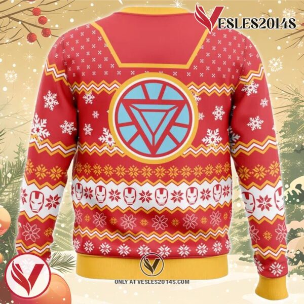 Arc Reactor Iron Man Ugly Christmas Sweater, Unique Christmas Gift For Fans - Vesles2014S 1