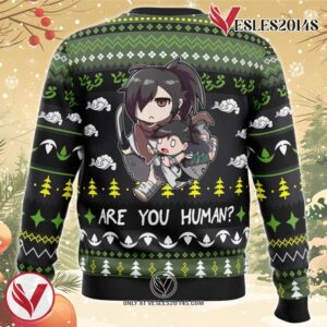 Are You Human Dororo Ugly Christmas Sweater, Unique Christmas Gift For Fans - Vesles2014S 1