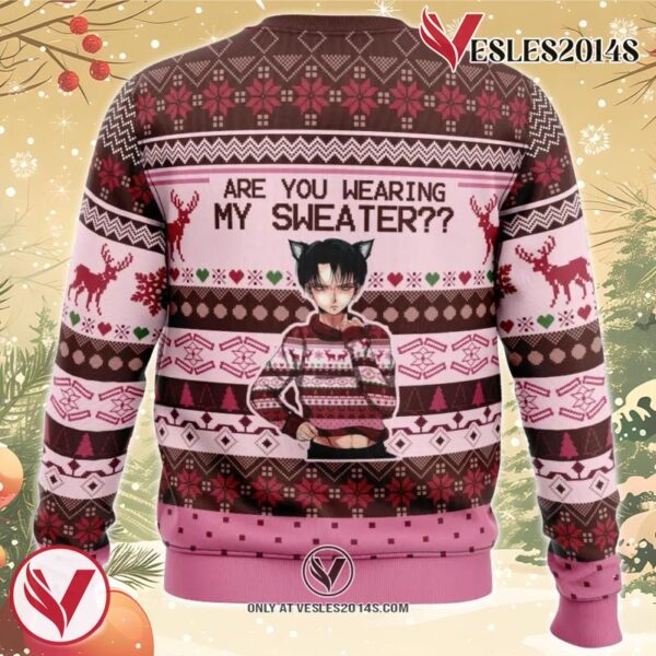 Are You Wearing My Sweater Attack on Titan  Ugly Christmas Sweater, Unique Christmas Gift For Fans - Vesles2014Ss 1