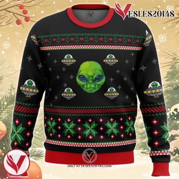 Area 51 Ugly Christmas Sweater, Unique Christmas Gift For Fans - Vesles2014S