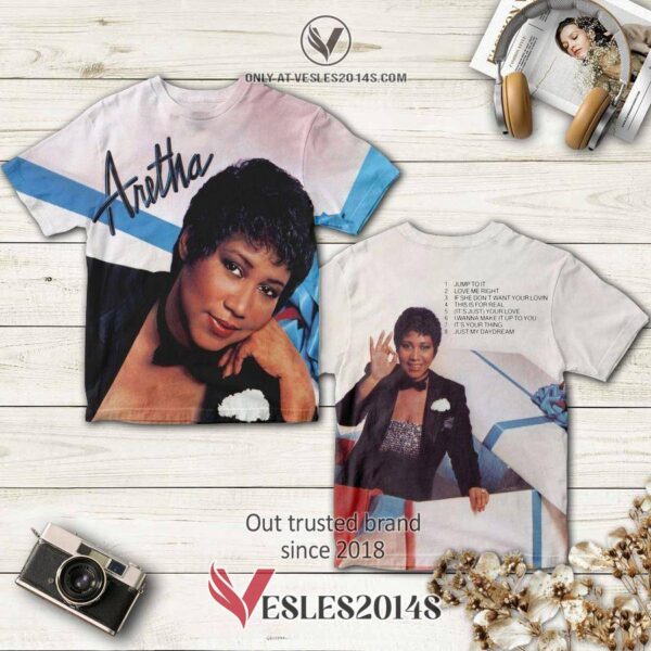 Aretha Franklin Jump To It Album 3D T-Shirt, Perfect Gifts For Music Lovers - Vesles2014S