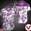 Aretha Franklin Purple Tropical Floral White Hawaiian Shirt, Unique Gifts For Friends - Vesles2014S 1