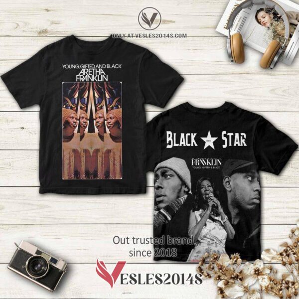Aretha Franklin Young, Gifted and Black Album 3D Shirt, Perfect Gifts For Music Lovers - Vesles2014S