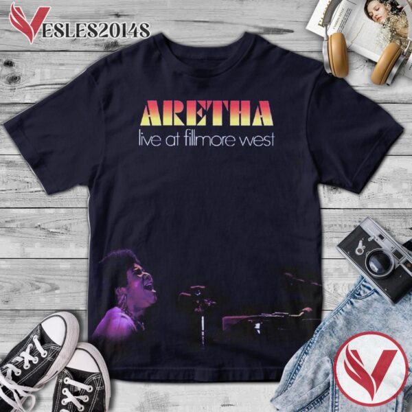 Aretha Live At Fillmore West Album Cover Shirt, Perfect Gifts For Music Lovers - Vesles2014S