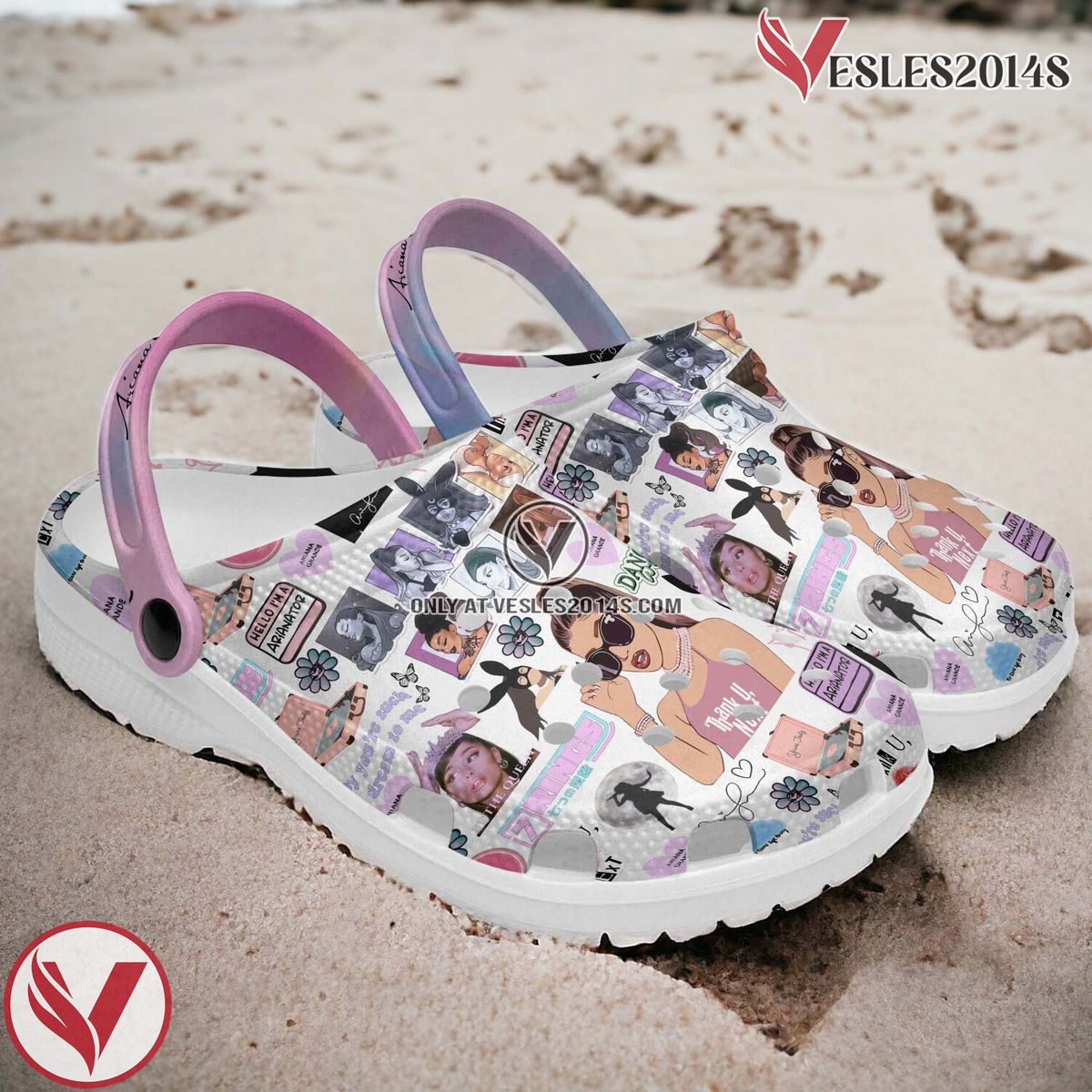 Ariana Grande Music Crocs Crocband Clogs Shoes, Unique Gifts For Fans Style 9 - Vesles2014S 4