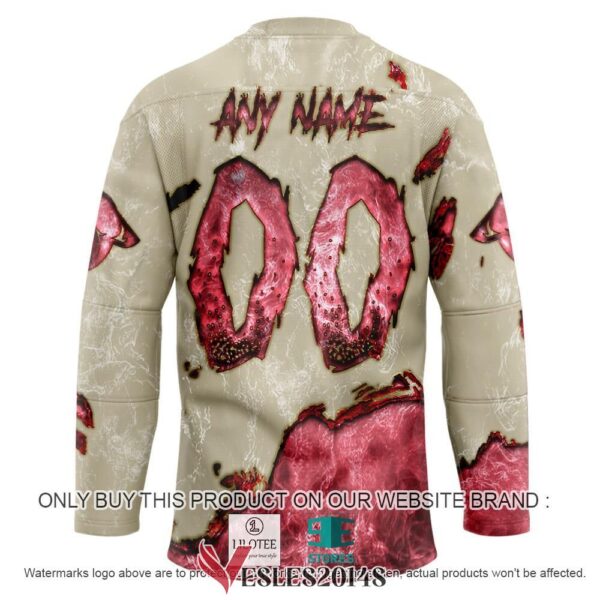 Arizona Coyotes Blood Personalized Hockey Jersey Shirt, Trending Gifts For Fans - Vesles2014s 1