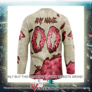 Arizona Coyotes Blood Personalized Hockey Jersey Shirt, Trending Gifts For Fans - Vesles2014s 3