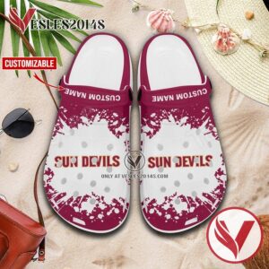 Arizona State Sun Devils Logo Crocs Clogs, Unique Footwear For Fans 1