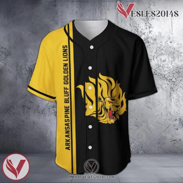 Arkansas-Pine Bluff Golden Lions Baseball Jersey Half Style NCAA, Unique Gifts For Fans - Vesles2014s