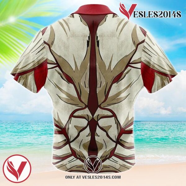 Armored Titan Attack on Titan Hawaiian Button Up Shirt, Perfect Gifts For Anime Lovers - Vesles2014S 1