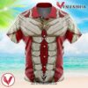 Armored Titan Attack on Titan Hawaiian Button Up Shirt, Perfect Gifts For Anime Lovers - Vesles2014S