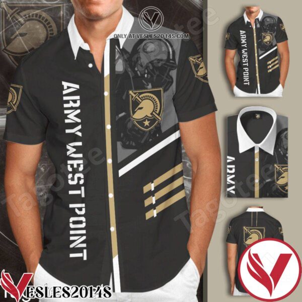Army Black Knights Cadets Gray Hawaiian Shirt And Short, Unique Gifts For Friends - Vesles2014S 1