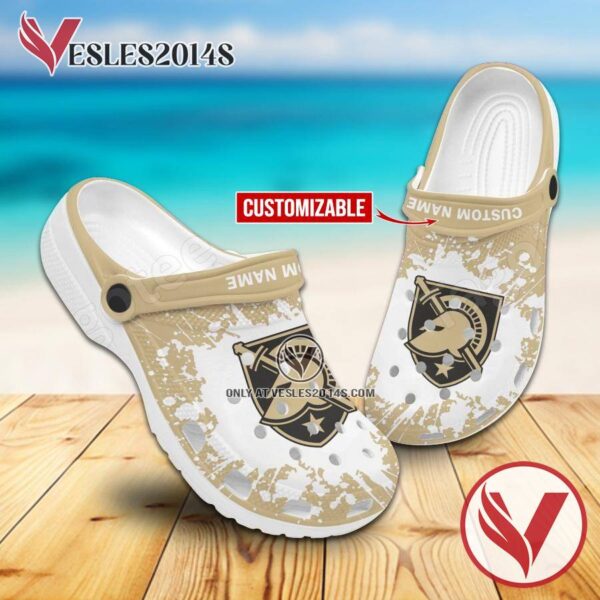 Army Black Knights Logo Crocs Clogs, Unique Footwear For Fans