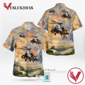 Army Boeing Ah 64 Apache Casual Hawaiian Shirt, Best Gifts For Summer Vesles2014S 1