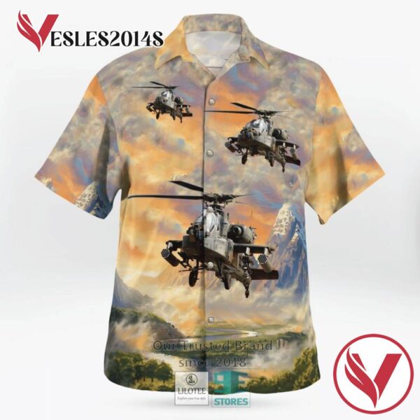 Army Boeing Ah 64 Apache Casual Hawaiian Shirt, Best Gifts For Summer Vesles2014S 2