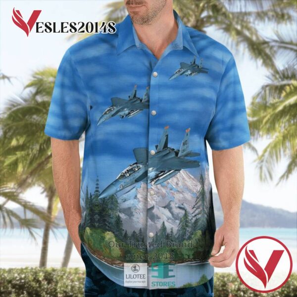 Army Mcdonnell Douglas F 15E Strike Eagle Casual Hawaiian Shirt, Best Gifts For Summer Vesles2014S 3