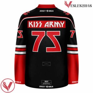 Army RedBlack KISS Hockey Jersey - Vesles2014S 3