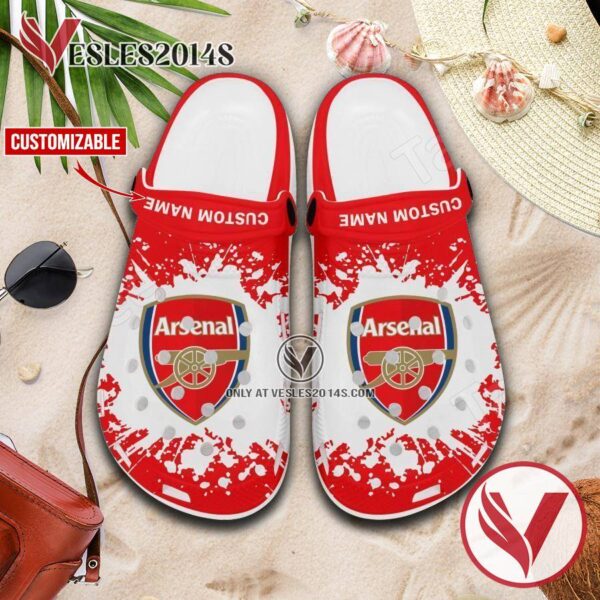Arsenal Custom Crocs Clogs, Unique Footwear For Fans 1