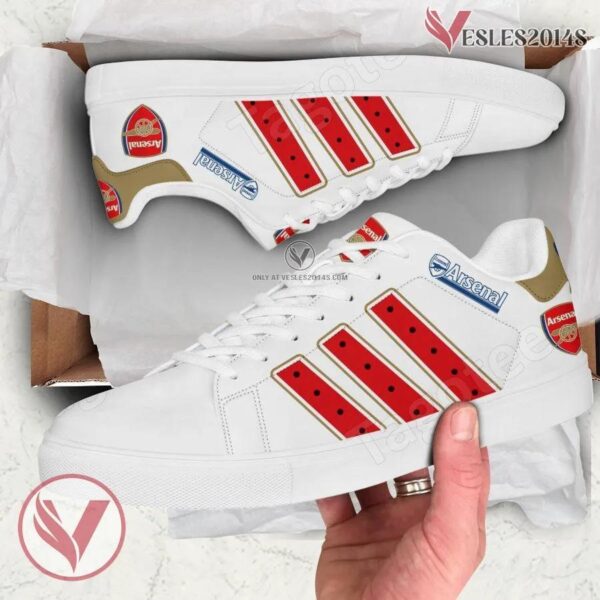 Arsenal Print Stan Smith Shoes, Best Sneaker For Fans - Vesles2014s 1