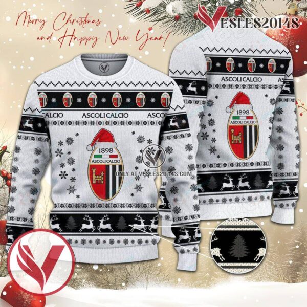 Ascoli Calcio 1898 Sport Ugly Christmas Sweater, Unique Gifts For Fans - Vesles2014aS 1