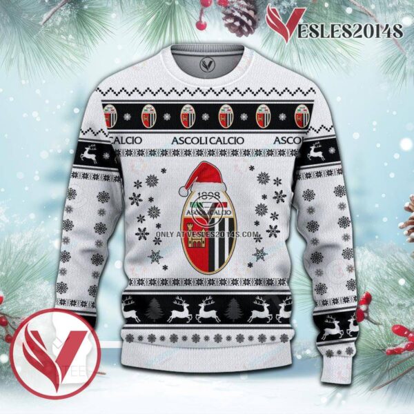 Ascoli Calcio 1898 Sport Ugly Christmas Sweater, Unique Gifts For Fans - Vesles2014aS 2
