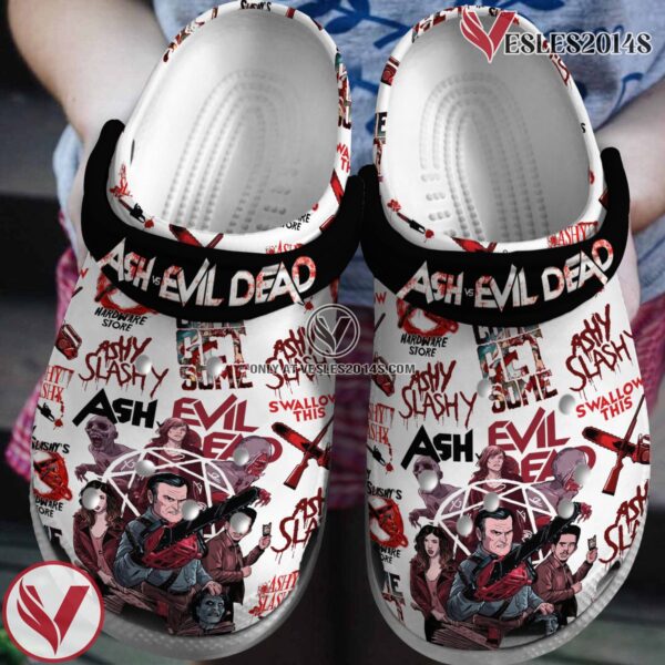 Ash and Evil Dead Movie Crocs Crocband Clogs Shoes Comfortable For Men Women and Kids - Vesles2014S