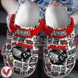Asking Alexandria Music Crocs Crocband Clogs Shoes, Unique Gifts For Fans - Vesles2014S