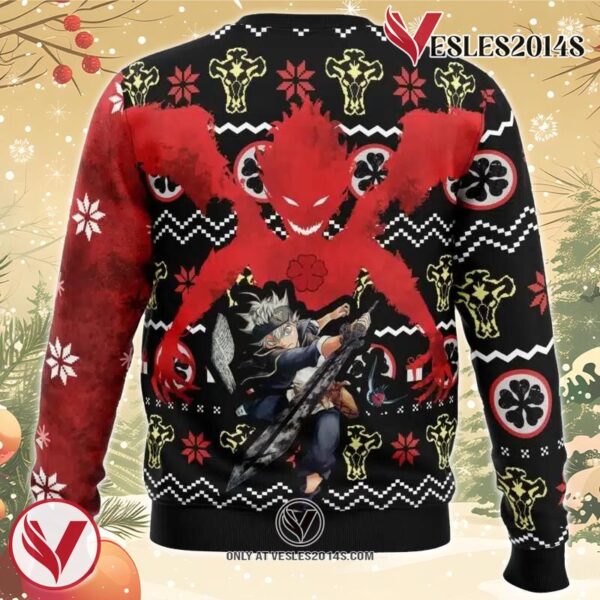 Asta Demon Black Clover Ugly Christmas Sweater, Unique Christmas Gift For Fans - Vesles2014S 1