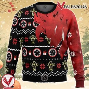 Asta Demon Black Clover Ugly Christmas Sweater, Unique Christmas Gift For Fans - Vesles2014S