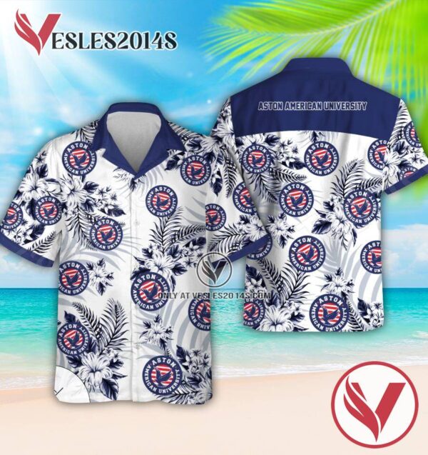 Aston American University Online Hawaiian Suit, Perfect Gifts Idea In Holiday - Vesles2014S 1