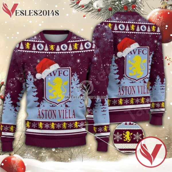 Aston Villa F.C Sport Ugly Christmas Sweater, Unique Gifts For Fans - Vesles2014aS 1