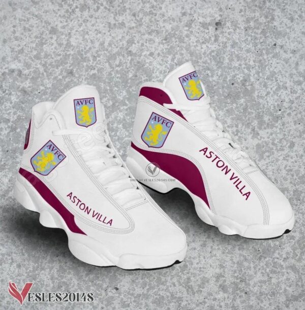Aston Villa Logo Air Jordan 13 Shoes, Best Sneaker Gifts For Fans - Vesles2014s