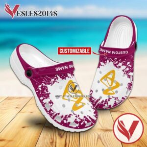 AstraZeneca Logo Crocs Clogs, Unique Footwear For Fans