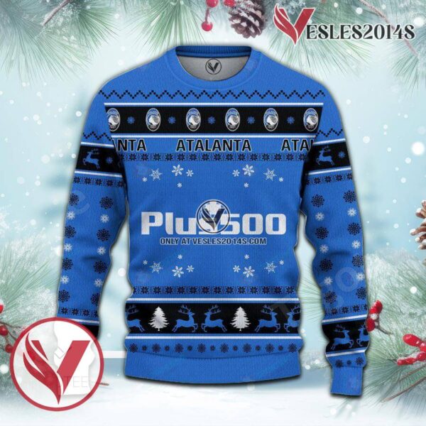 Atalanta Bergamasca Calcio Sport Ugly Christmas Sweater, Unique Gifts For Fans - Vesles2014aS 2