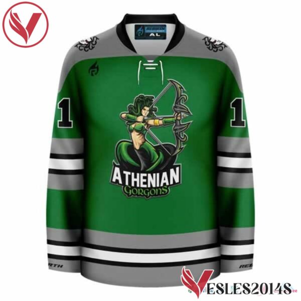 Athenian Gorgons Medusa Customize Hockey Jersey, Trending Gifts For Fans - Vesles2014s 2