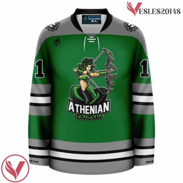 Athenian Gorgons (Medusa) Mythical Hockey Jersey - Vesles2014S 2
