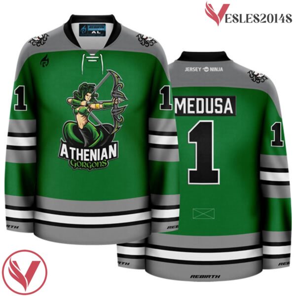 Athenian Gorgons (Medusa) Mythical Hockey Jersey - Vesles2014S